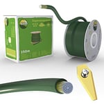Câble de délimitation de 250 m + 30 lames pour tondeuse robotisée, tondeuse à gazon, robot à gazon, accessoires Kit de fil de délimitation pour câble de recherche – Compatible avec Bosch Indego