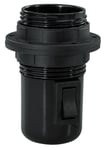 Clas Ohlson Lamphållare E27 med strömbrytare