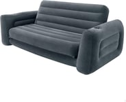 Intex King Size Inflatable Pull Out Sofa Bed Sleep Away Futon Couch - Anthracite