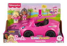 Fisher Price Little People Barbie Convertible Car With 2 Figures **BRAND NEW**