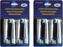 Premium Quality Compatible Replacement Toothbrush Heads for Braun/Oral b by VAK