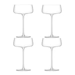 LSA International - Metropolitan champagneglas coupe 30 cl 4-pack