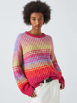 Velvet by Graham & Spencer Brandy Stripe Alpaca Blend Jumper, Multi