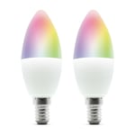 Ampoule intelligente Wi-Fi E14 led rgb 5W (pack de 2) pour 495718 - Blanc