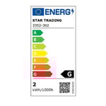 Star Trading Ledlampa Klot Klar E27 2W 150lm 2100K Dimbar