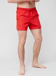 Lacoste Essentials Swim Shorts - Red, Red, Size L, Men