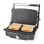 Health Grill Panini Press Sandwich Toaster Fold-Out Tabletop Grill 1500W