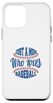 iPhone 12 mini Just a Mom Who Loves Baseball Fan Mother Gift Case