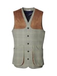 Chevalier Wiston Shooting Tweed Vest Men Willow Green Checked S -