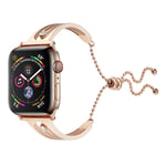 Apple Watch Series 4 44mm durable metal watch band - Rose Gold