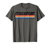 Vintage 80s Style Stockport England T-Shirt