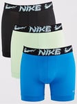 Nike Underwear Mens Boxer Brief 3pk- Multi, Multi, Size L, Men
