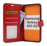 Crazy Horse Wallet Samsung Galaxy A53 5G (A536B) (Röd)