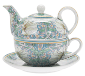 William Morris Teal Pimpernel - Tea For One Set