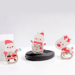 Universal Christmas Cartoon Finger Ring Tablet Phone Stand Holde D Eve