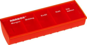 ANABOX Daglig Doseringsask Röd