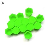 WGSI 20pcs/bag 17mm wheel nut covers 19mm 21mm Car Bolt Caps Wheel Nuts Silicone Covers Practical Hub Screw Cap Protector (Color : Green 17mm)