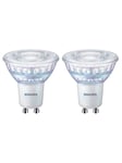 Philips LED-glödlampa Spot 2.6W/922-927 (35W) 36° WarmGlow Dimmable 2-pack GU10