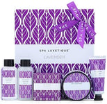 Spa Luxetique Spa Gift Set, Women Gift Sets, 6pcs Lavender Bath Sets, Travel Pa