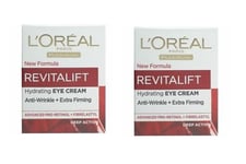 2 x Revitalift Hydrating Eye Cream Anti-Wrinkle + Extra Firming (2 x 15ml)