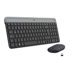 Logitech MK470 Slim Wireless Keyboard & Mouse Combo, QWERTZ German Layout - Black