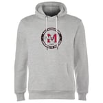 East Mississippi Community College Seal Hoodie - Grey - L - Grey