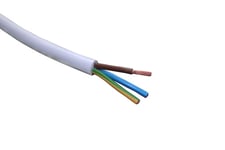 Downlight Kabel varmebestandigt, 3x1,5 mm², hvid