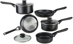 Ninja Zerostick Classic 5 Piece Aluminium Pan Set - Black