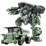 Transformer Robot Bil Leksak Modell Bärbar Transformations Actionfigur Leksak Legering Engineering Vehicle Robot Leksak Barnens Semester Födelsedagspresent