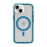 Incipio Grip for MagSafe Series Case for iPhone 14, Multi-Directional Grip, 14 ft (4.3m) Drop Protection - Bluejay/Clear (IPH-2012-BJC)