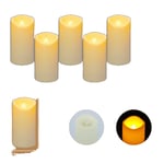 LED-ljus utan låga, flera storleksalternativ, säkra och långvariga,2.2x5.1 Tum5x13cm