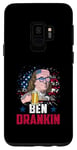 Coque pour Galaxy S9 Ben Drankin 4 juillet Ben Franklin USA Flag
