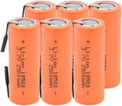 18500 3.7V 2500Mah Lithium Ion Battery Packs For Scooter Powered Lithium Battery For Flashlight-6Pieces