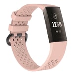Fitbit Charge 3 / Charge 4 - Silikone armbånd str. S - Pink