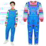 Barn Toddler Chucky Kostym Halloween Maskeraddräkt Outfit 100