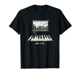 Music Is Life Piano Keyboard Bespoke Artwork T-Shirt