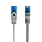 Câble Patch Ethernet Cat.5e U/UTP Transmission jusqu'à 1Gigabit, 2 connecteurs RJ45, câble PVC, CCA, AWG 26/7. Idéal pour la Transmission par Fibre Optique avec des Liaisons Gigabit/LAN, 10m, Gris