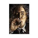 Tony Soprano Canvas Gangster Classic Movie Godfather The Sopranos TV Series Canvas Poster Wall Art Decor Print Picture Paintings for Living Room Bedroom Decoration Unframe:16×24inch(40×60cm)