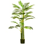 Konstgjord palm 190 cm konstgjord växt, konstgjorda plastväxter i kruka Konstgjord palm, falsk växt för vardagsrum sovrum kontor