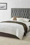 Waldorf Dark Grey Upholstered Ottoman Storage - Bed Frame