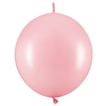 Länkande Ballonger Intensiv Rosa Pastell 20-pack