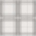 Arthouse Plaid Check Tartan Wallpaper Chequed Woven Linen Effect Grey White