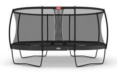 BERG Grand Champion Grå 520x345 oval Airflow PRO + skyddsnät Deluxe
