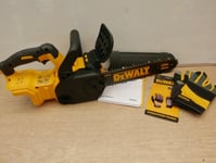 DeWalt DCM565 18V XR 30cm 12" Compact Chainsaw Bare Unit + Free DPG215L Gloves