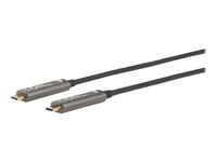 Microconnect Premium - Usb-Kabel - 24 Pin Usb-C (Hane) Till 24 Pin Usb-C (Hane) - Usb 3.2 Gen 2 - 3 M - Active Optical Cable (Aoc), 4K60hz Stöd - Svart