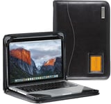 Broonel Black Leather Case For Apple MacBook Air M1 Chip 14.3"