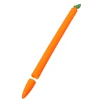 Hemobllo Stylus Pencil Sleeve Cretive Carrot Stylus Pen Cover Silicone Stylus Pen Protective Sleeve Compatible for Apple Pencil 2 (Orange)