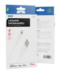 Wave lataava datakaapeli USB-A - Apple Lightning 2m