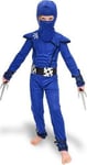 Ninja Dräkt Blå Storlek 116-128Cm