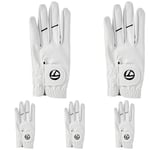 TaylorMade Men's Stratus Tech Golf Glove, White, Medium/Large (Pack of 5)